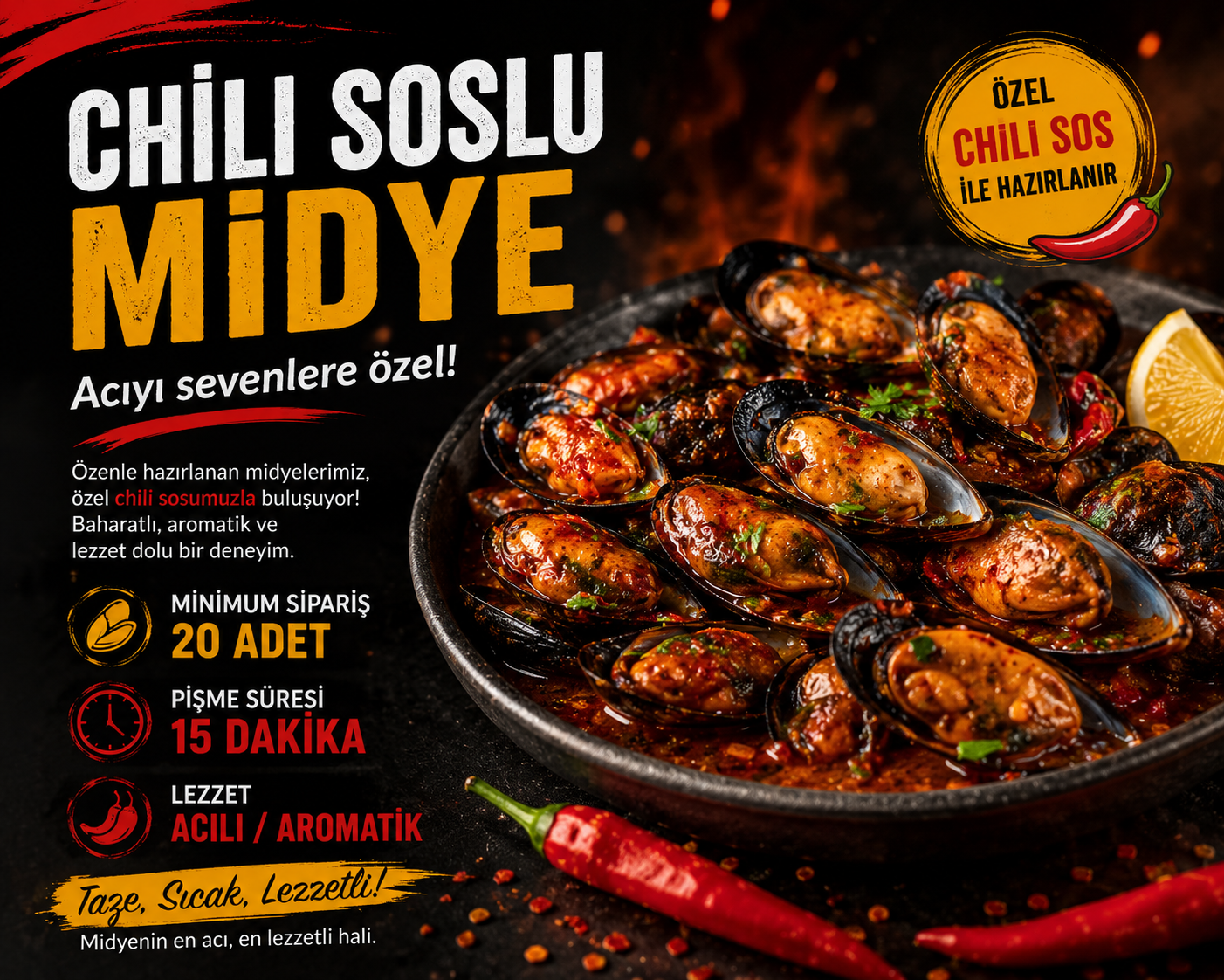 Chili Soslu Midye